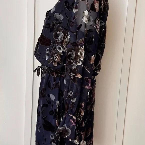 Carolina Belle Montreal Dark Navy Dress Size 8 Romantic Velvet Coquette Romantic - Picture 6 of 9